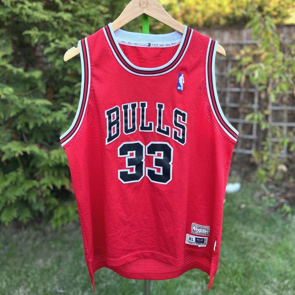 Scottie Pippen Chicago Bulls Jersey 33 XL +2 Hardwood Classics 1995-96 NBA